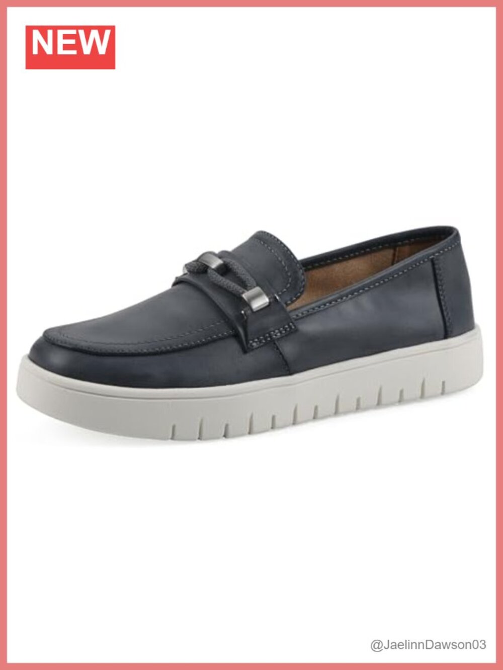 Women's Penny Loafer Cushioned Foam Insole Lightweight Slip-On PU Leather